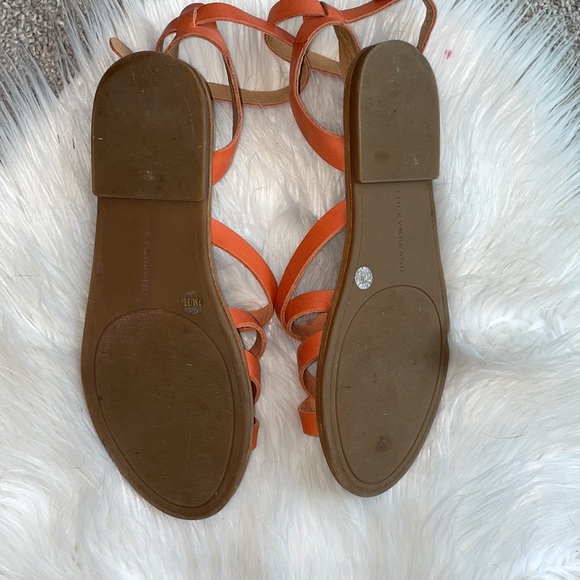 Lucky Brand Leather Strappy Sandals EUC - Picture 6 of 11